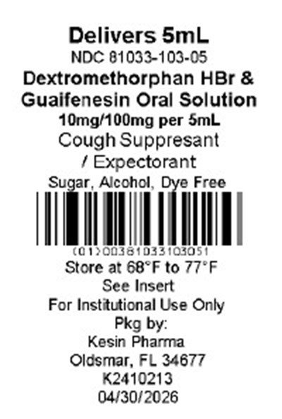81033-103-05 Foil Label.jpg NDC 81033-104-05 - 81033 103 05 Foil Label